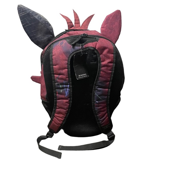 Five Nights At Freddy's Backpack LARGE FOXY FOX Pirate Face School Book Bag NEW - Picture 2 of 13